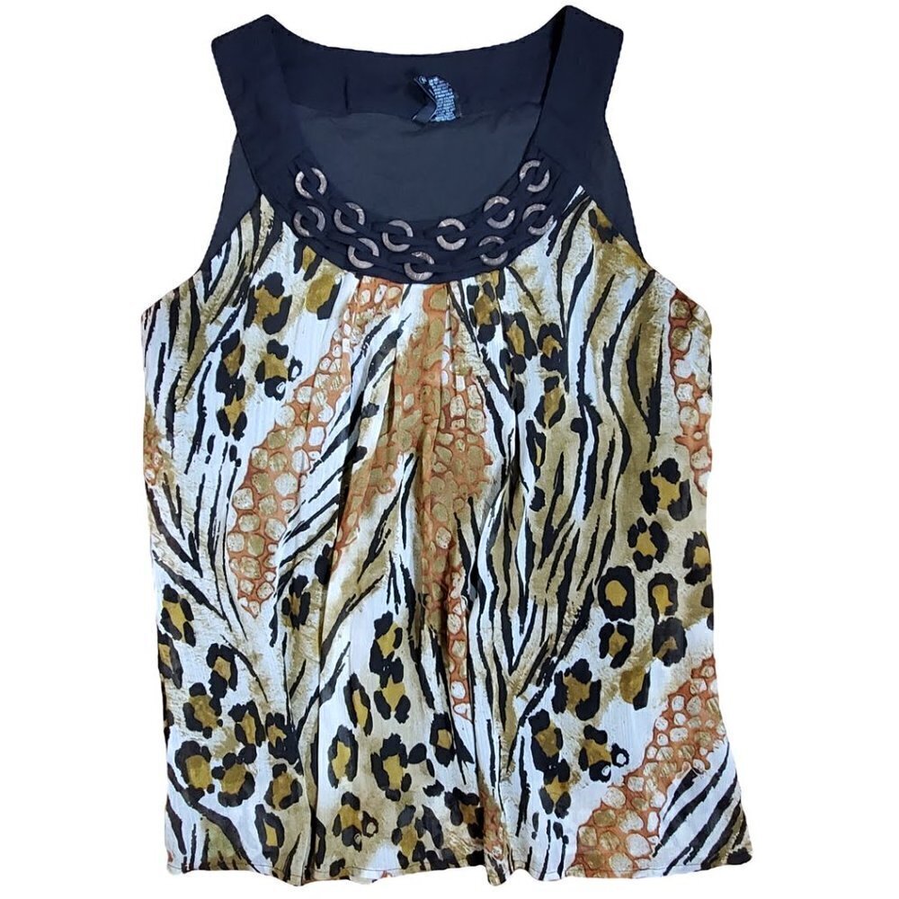 🏆135 New Directions Animal Print Tank Top